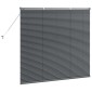 vidaXL Βενετσιάνικες Ρόδες Σκούρο Γκρι 130 x 140 cm Αλουμίνιο