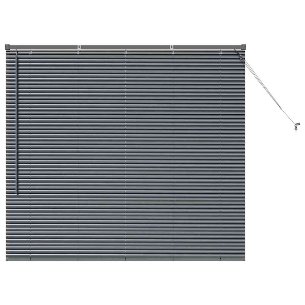vidaXL Βενετσιάνικες Ρόδες Σκούρο Γκρι 130 x 150 cm Αλουμίνιο