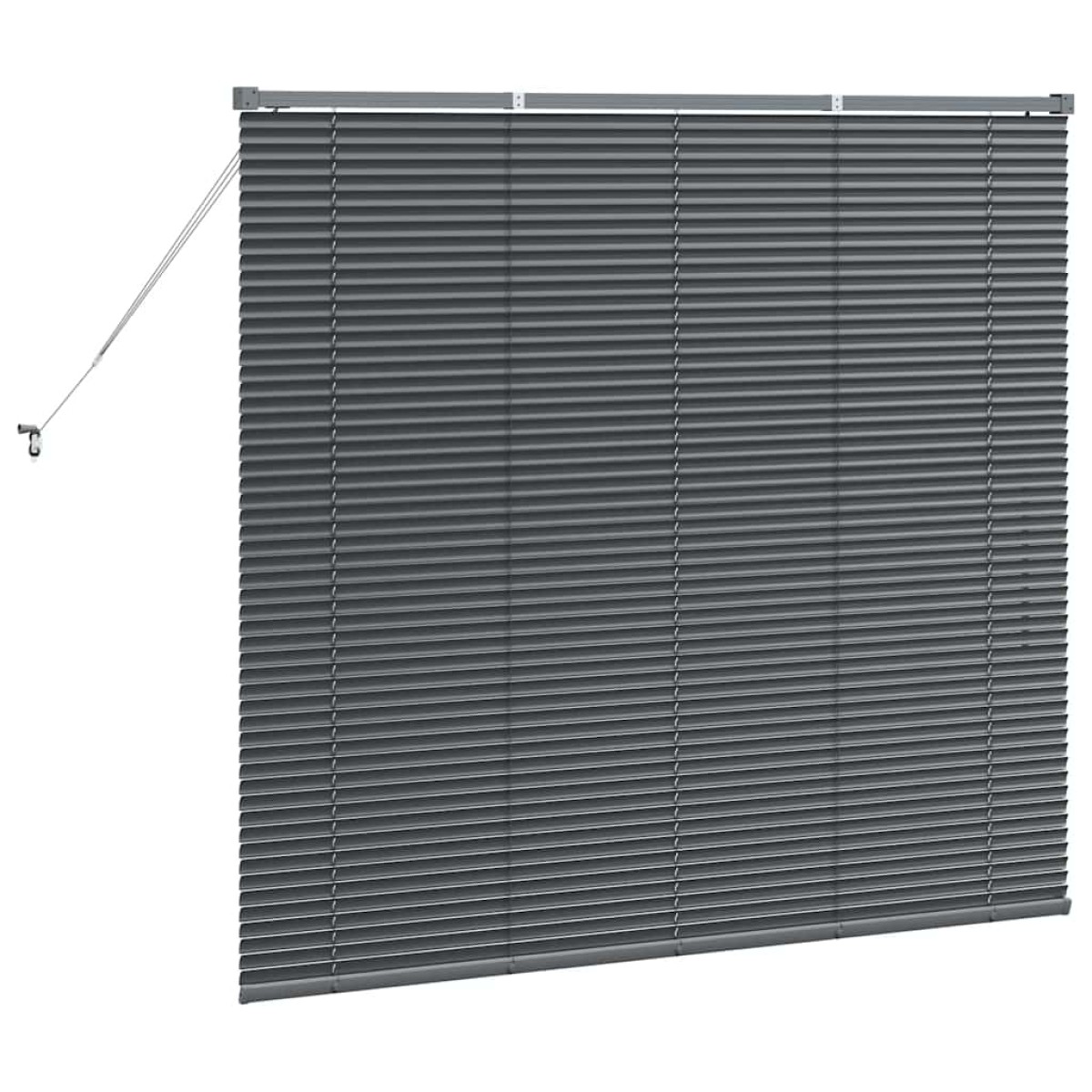 vidaXL Βενετσιάνικες Ρόδες Σκούρο Γκρι 130 x 150 cm Αλουμίνιο