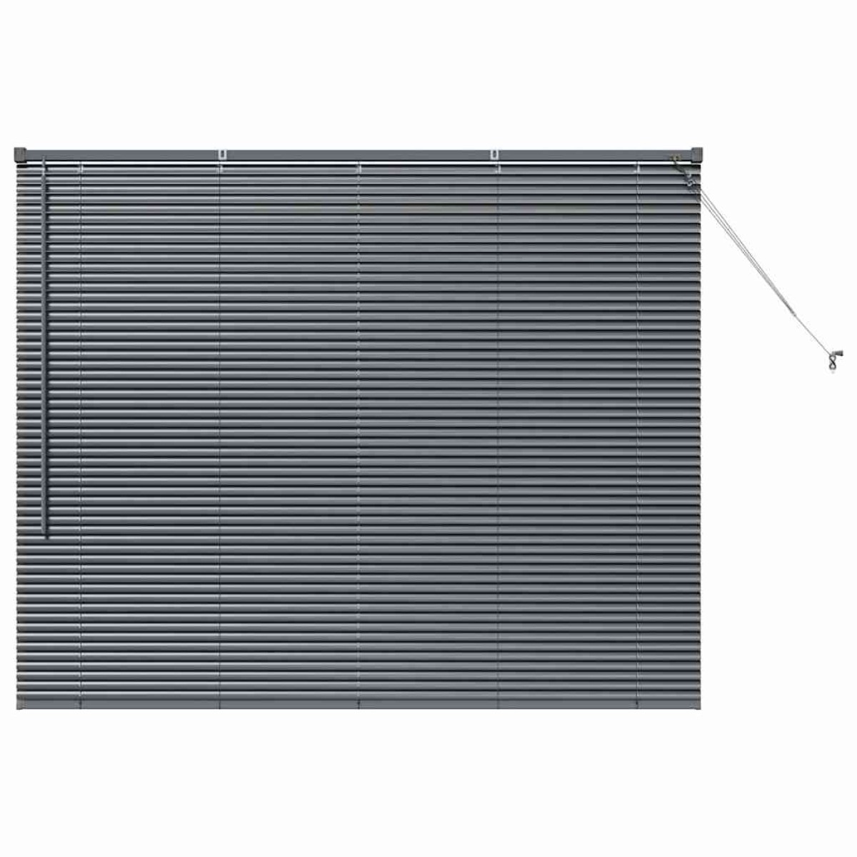 vidaXL Βενετσιάνικες Ρόδες Σκούρο Γκρι 130 x 155 εκ Αλουμίνιο
