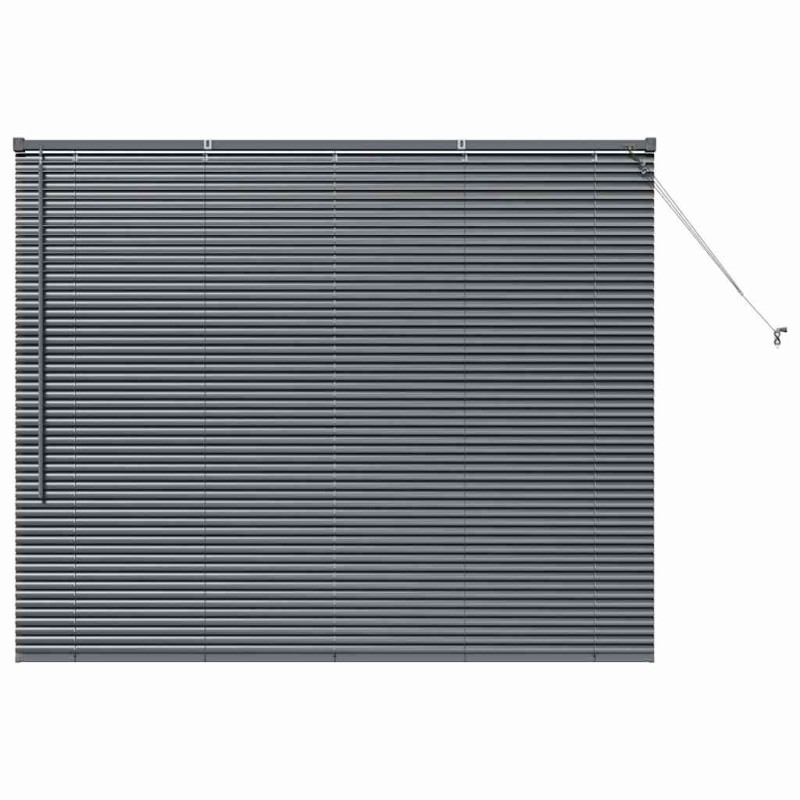 vidaXL Βενετσιάνικες Ρόδες Σκούρο Γκρι 130 x 155 εκ Αλουμίνιο