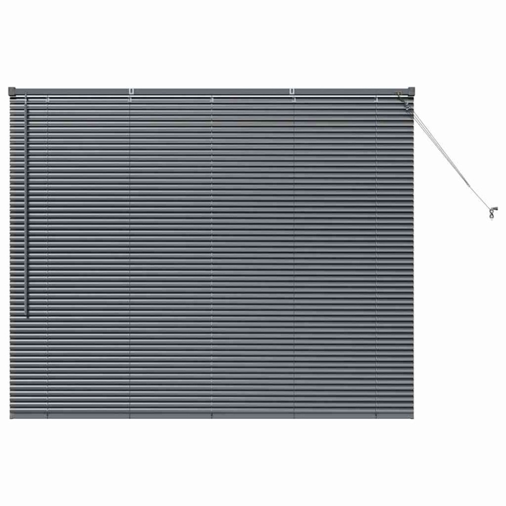 vidaXL Βενετσιάνικες Ρόδες Σκούρο Γκρι 130 x 160 εκ Αλουμίνιο