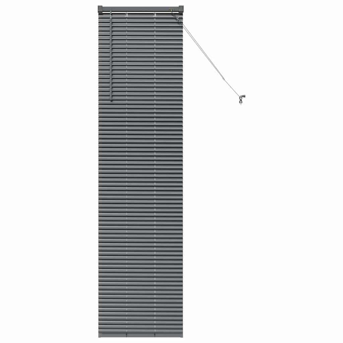 vidaXL Βενετσιάνικες Ρόδες Σκούρο Γκρι 175 x 40 εκ Αλουμίνιο