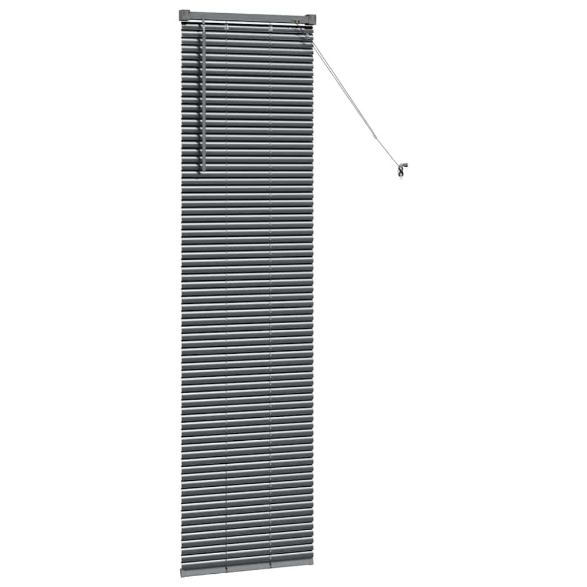 vidaXL Βενετσιάνικες Ρόδες Σκούρο Γκρι 175 x 40 εκ Αλουμίνιο