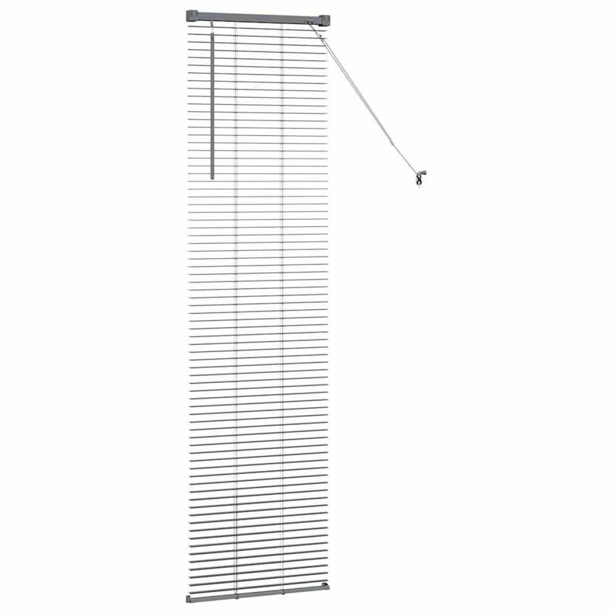 vidaXL Βενετσιάνικες Ρόδες Σκούρο Γκρι 175 x 40 εκ Αλουμίνιο