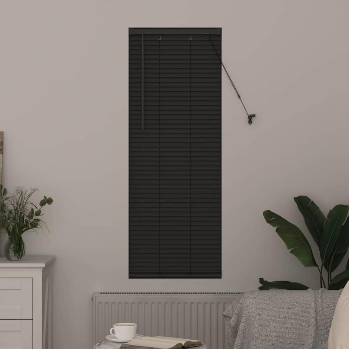 vidaXL Βενετσιάνικες Ρόδες Σκούρο Γκρι 175 x 45 εκ Αλουμίνιο