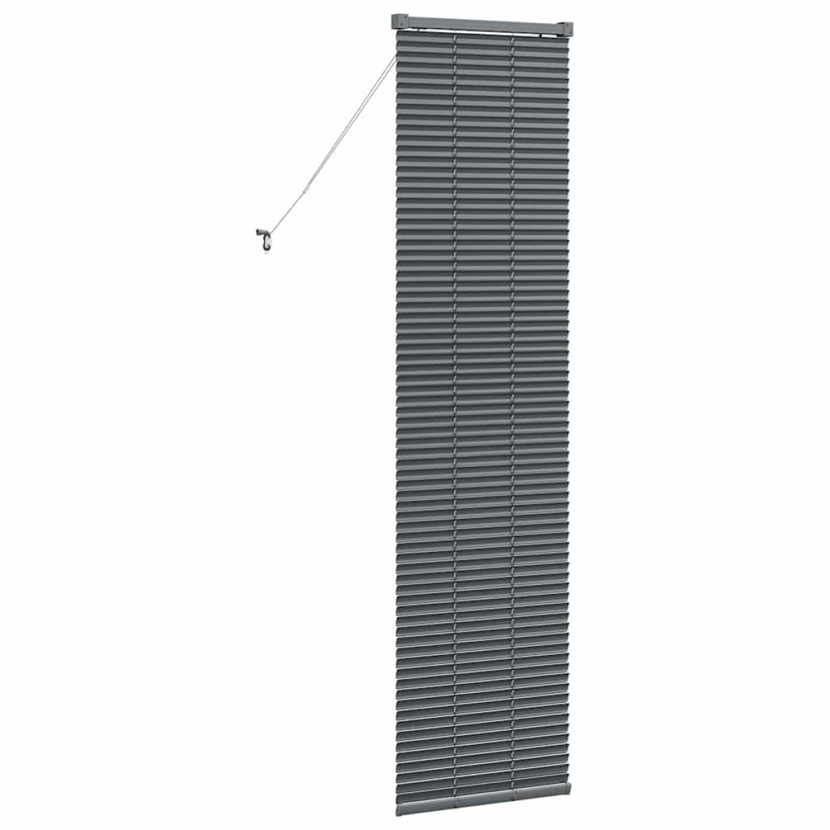 vidaXL Βενετσιάνικες Ρόδες Σκούρο Γκρι 175 x 50 εκ Αλουμίνιο