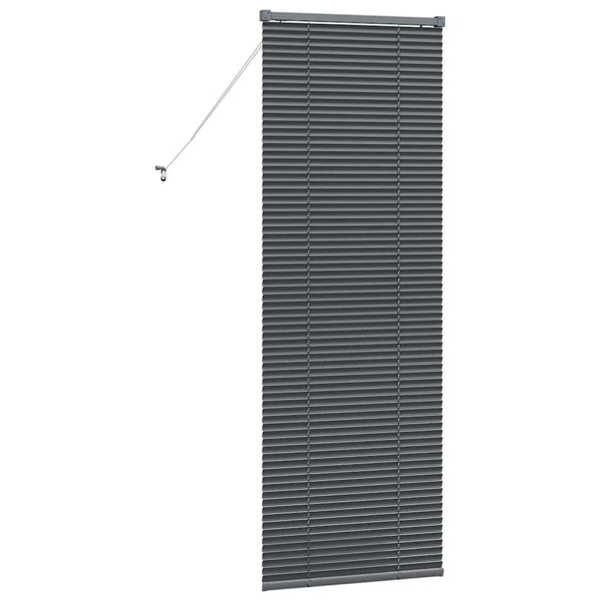 vidaXL Βενετσιάνικες Ρόδες Σκούρο Γκρι 175 x 55 εκ Αλουμίνιο