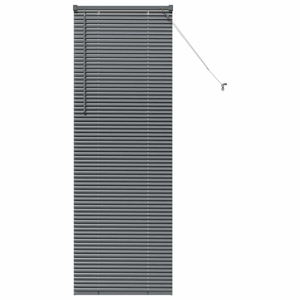 vidaXL Βενετσιάνικες Ρόδες Σκούρο Γκρι 175 x 60 εκ Αλουμίνιο