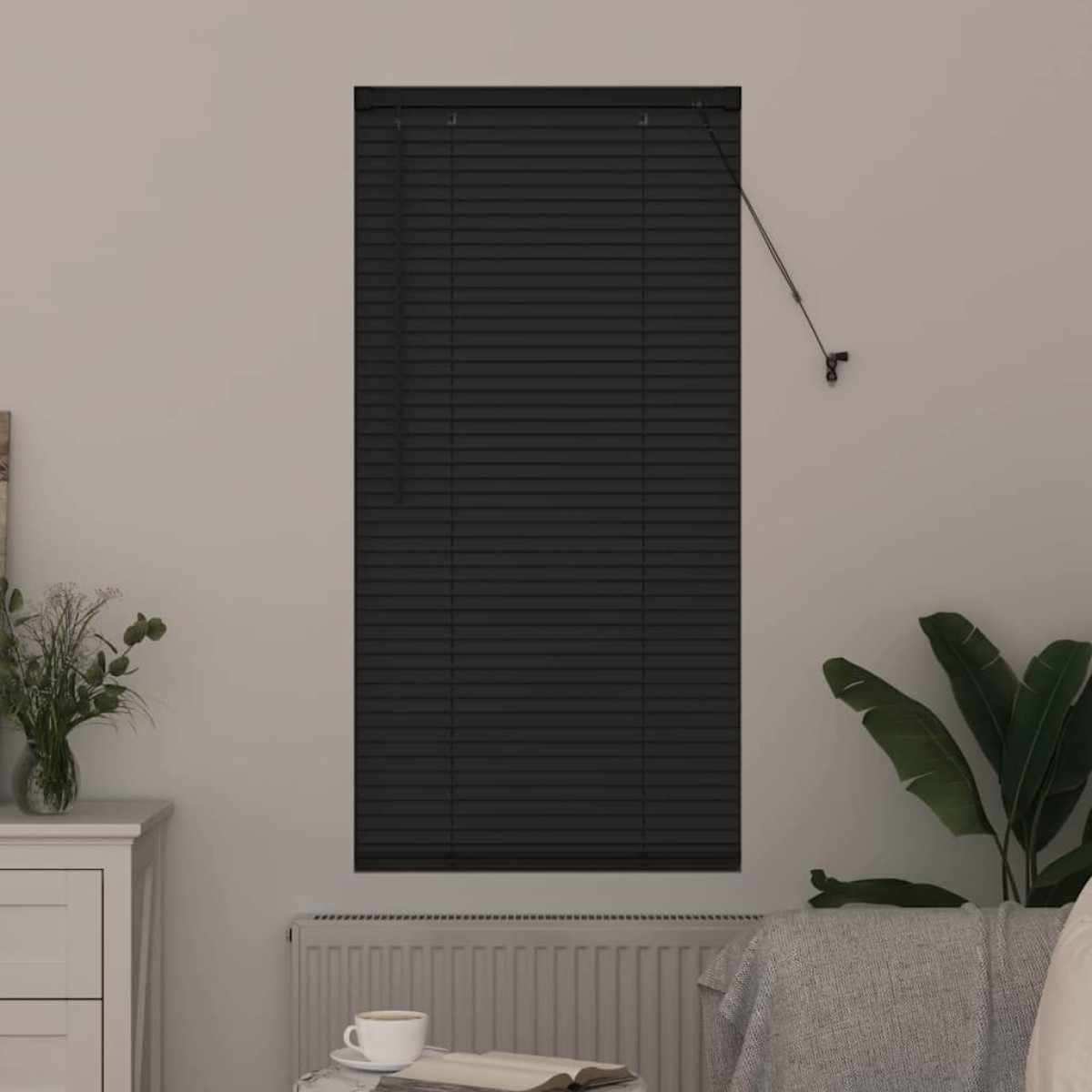 vidaXL Βενετσιάνικες Ρόδες Σκούρο Γκρι 175 x 60 εκ Αλουμίνιο