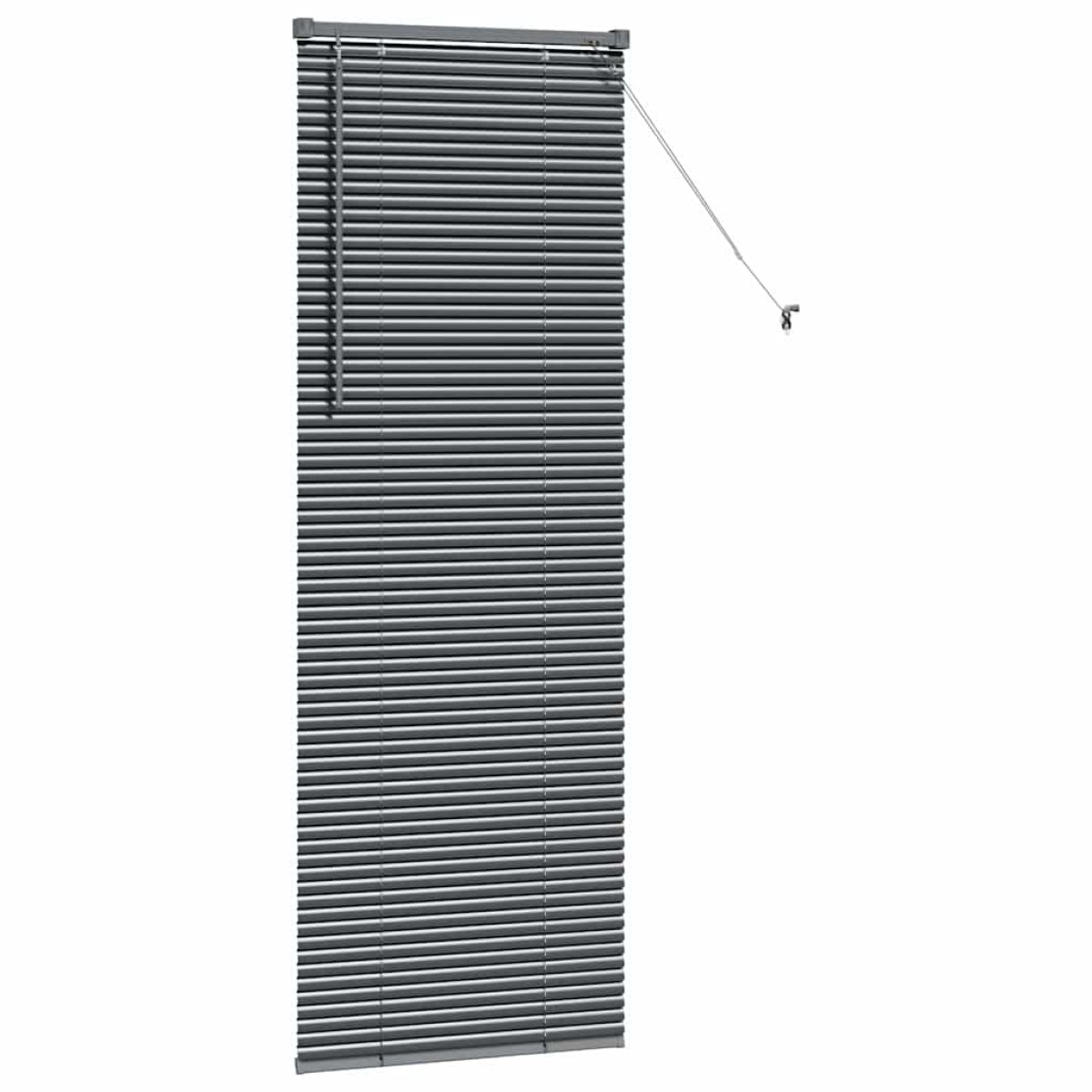 vidaXL Βενετσιάνικες Ρόδες Σκούρο Γκρι 175 x 65 εκ Αλουμίνιο