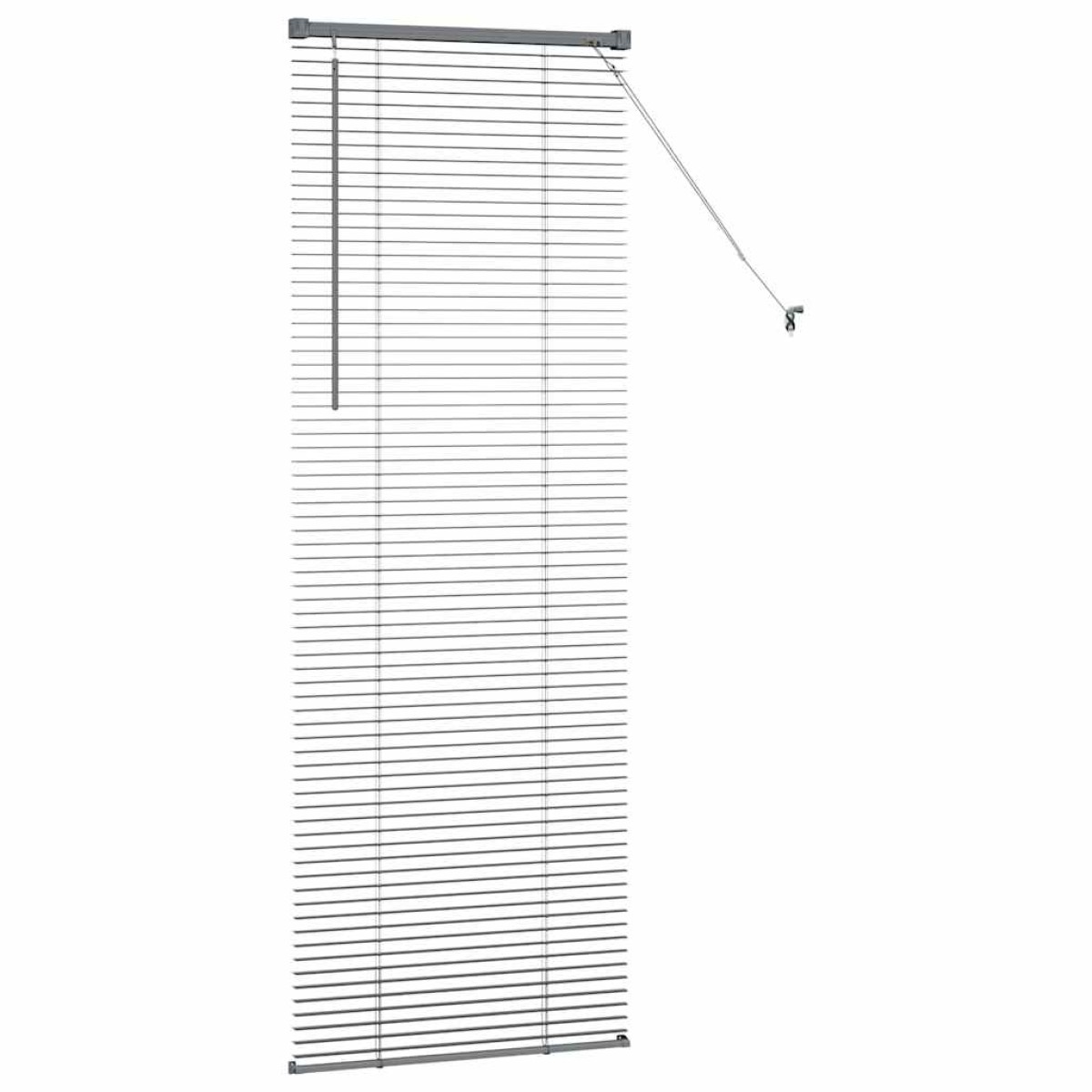 vidaXL Βενετσιάνικες Ρόδες Σκούρο Γκρι 175 x 65 εκ Αλουμίνιο