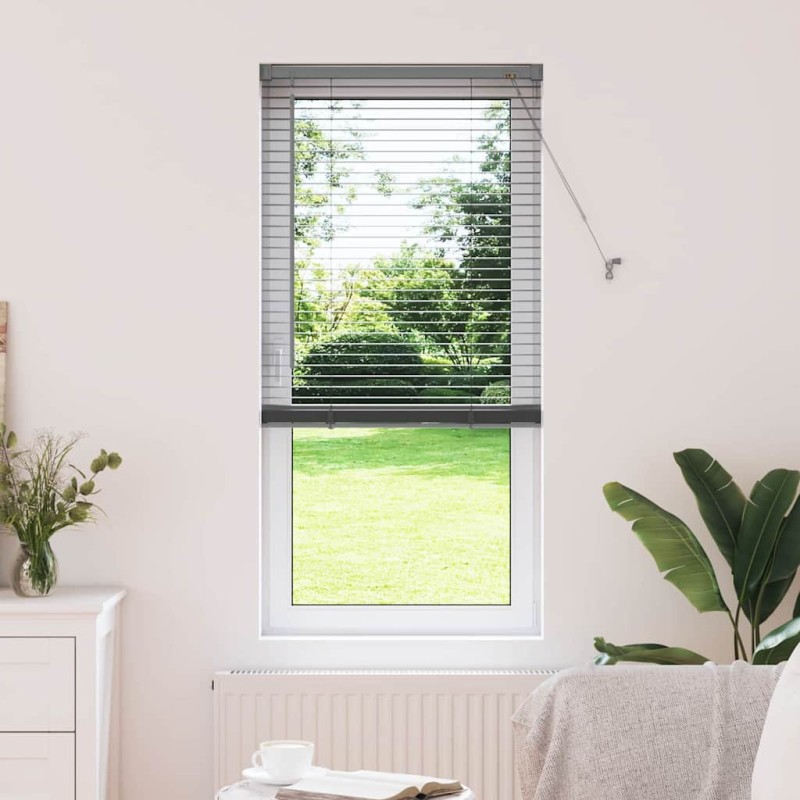 vidaXL Βενετσιάνικες Ρόδες Σκούρο Γκρι 175 x 65 εκ Αλουμίνιο