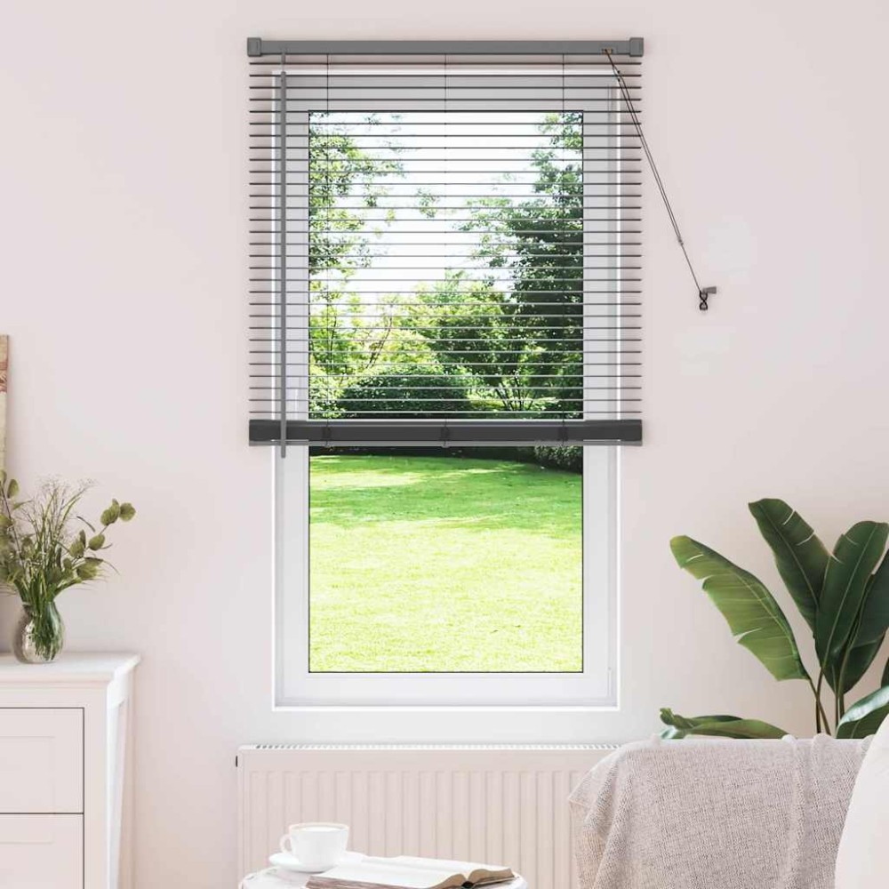 vidaXL Βενετσιάνικες Ρόδες Σκούρο Γκρι 175 x 70 εκ Αλουμίνιο