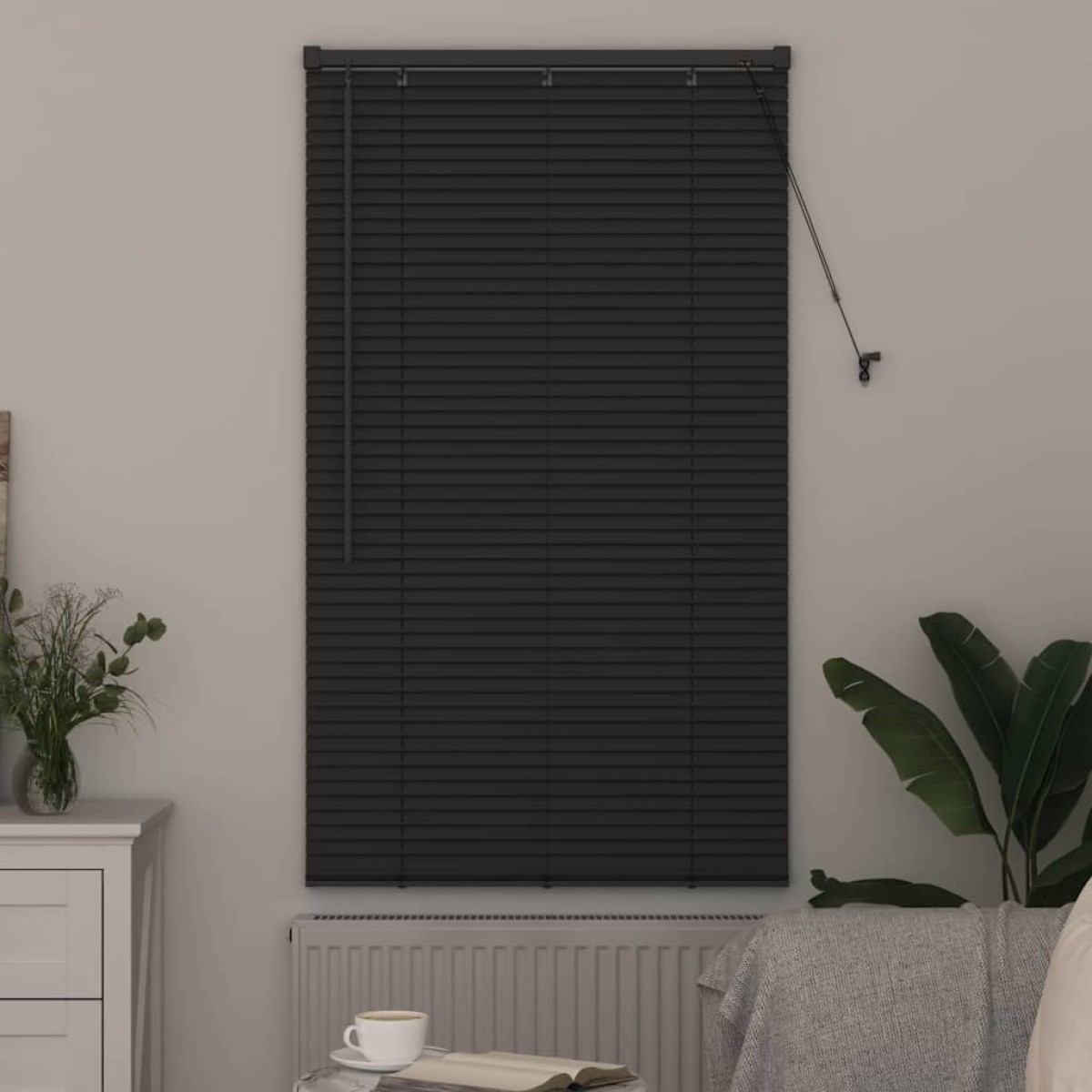 vidaXL Βενετσιάνικες Ρόδες Σκούρο Γκρι 175 x 70 εκ Αλουμίνιο
