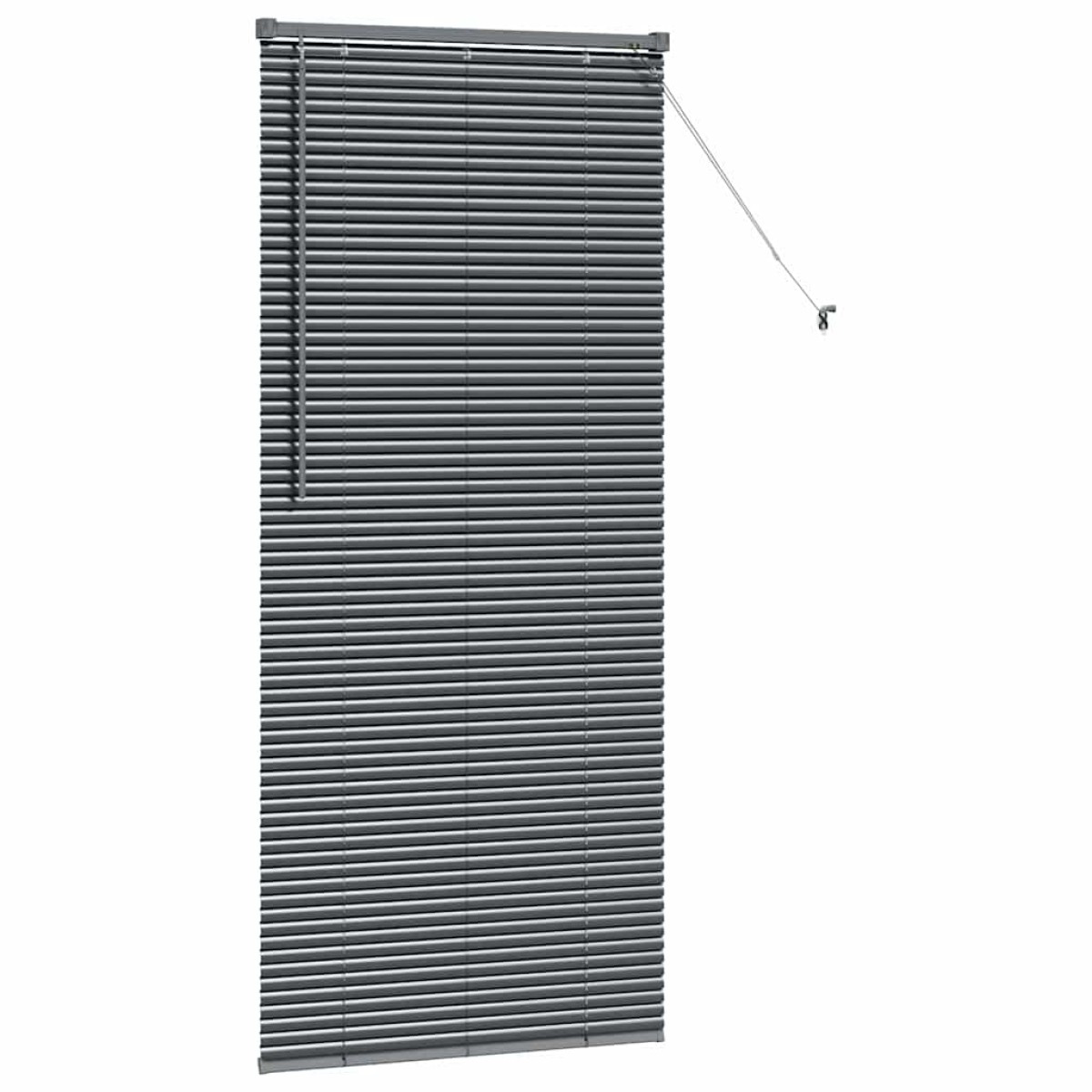 vidaXL Βενετσιάνικες Ρόδες Σκούρο Γκρι 175 x 70 εκ Αλουμίνιο