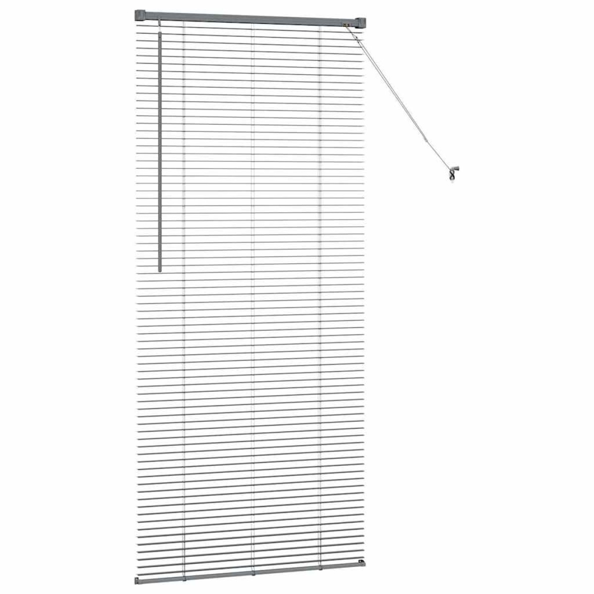 vidaXL Βενετσιάνικες Ρόδες Σκούρο Γκρι 175 x 75 εκ Αλουμίνιο