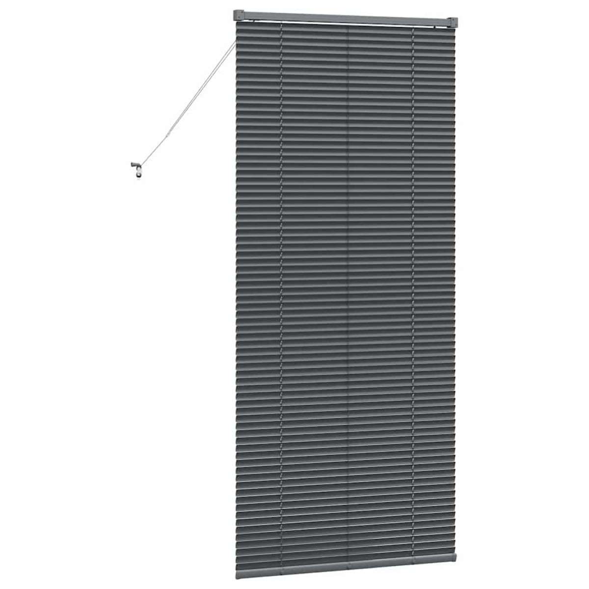 vidaXL Βενετσιάνικες Ρόδες Σκούρο Γκρι 175 x 75 εκ Αλουμίνιο