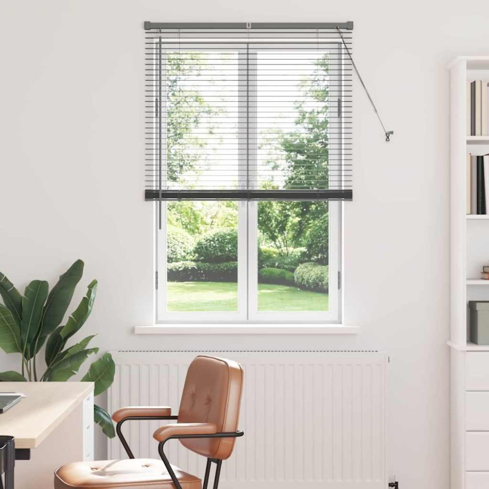vidaXL Βενετσιάνικες Ρόδες Σκούρο Γκρι 175 x 85 εκ Αλουμίνιο