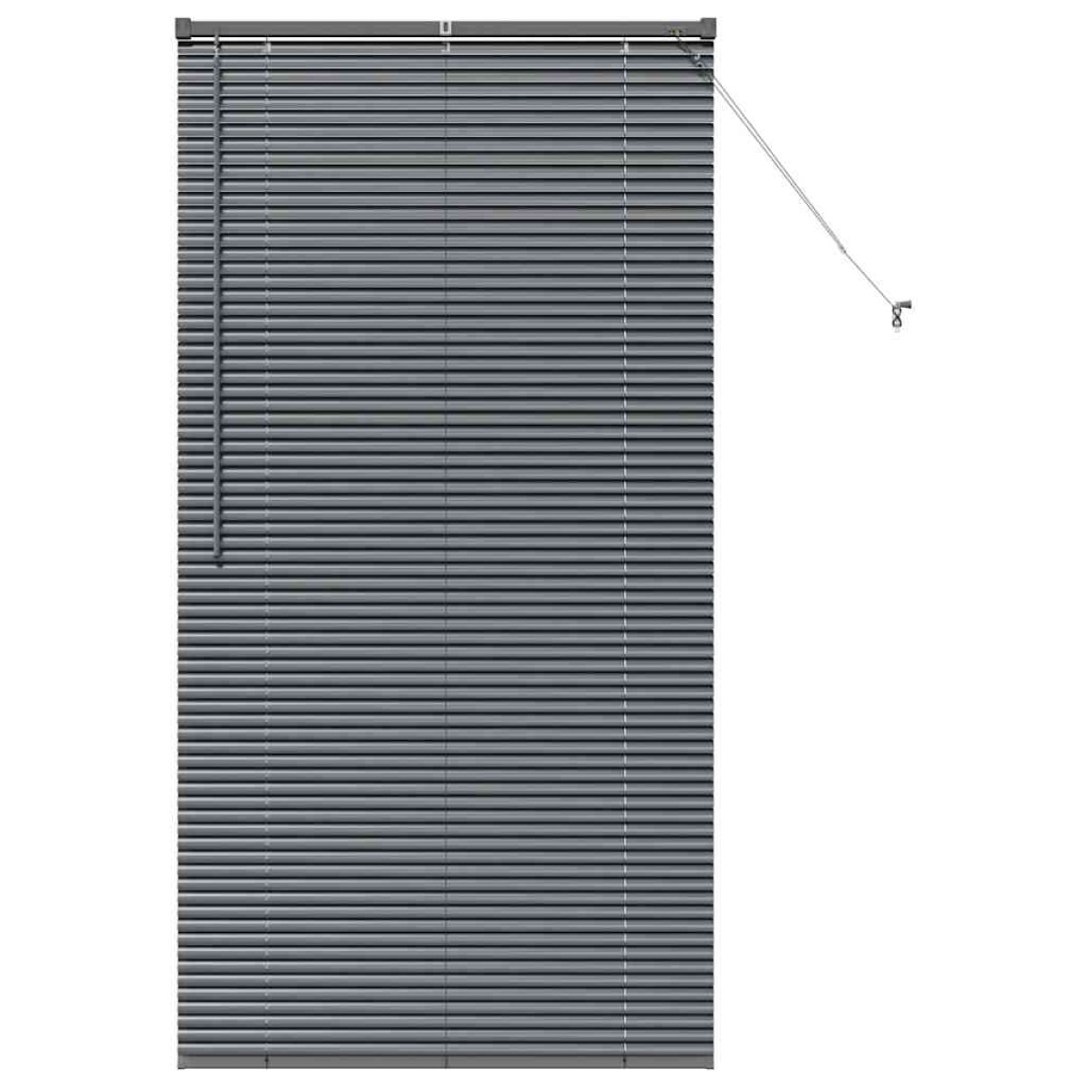 vidaXL Βενετσιάνικες Ρόδες Σκούρο Γκρι 175 x 90 εκ Αλουμίνιο