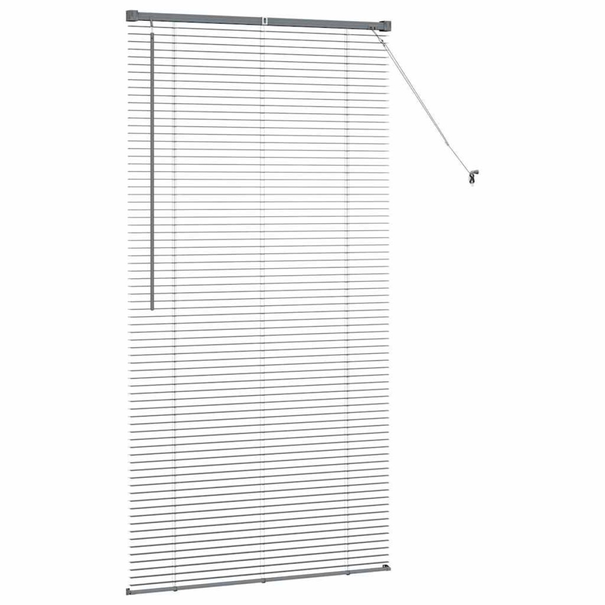 vidaXL Βενετσιάνικες Ρόδες Σκούρο Γκρι 175 x 90 εκ Αλουμίνιο