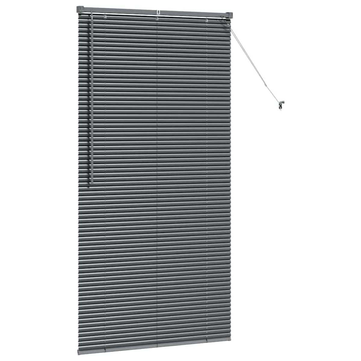 vidaXL Βενετσιάνικες Ρόδες Σκούρο Γκρι 175 x 95 εκ Αλουμίνιο