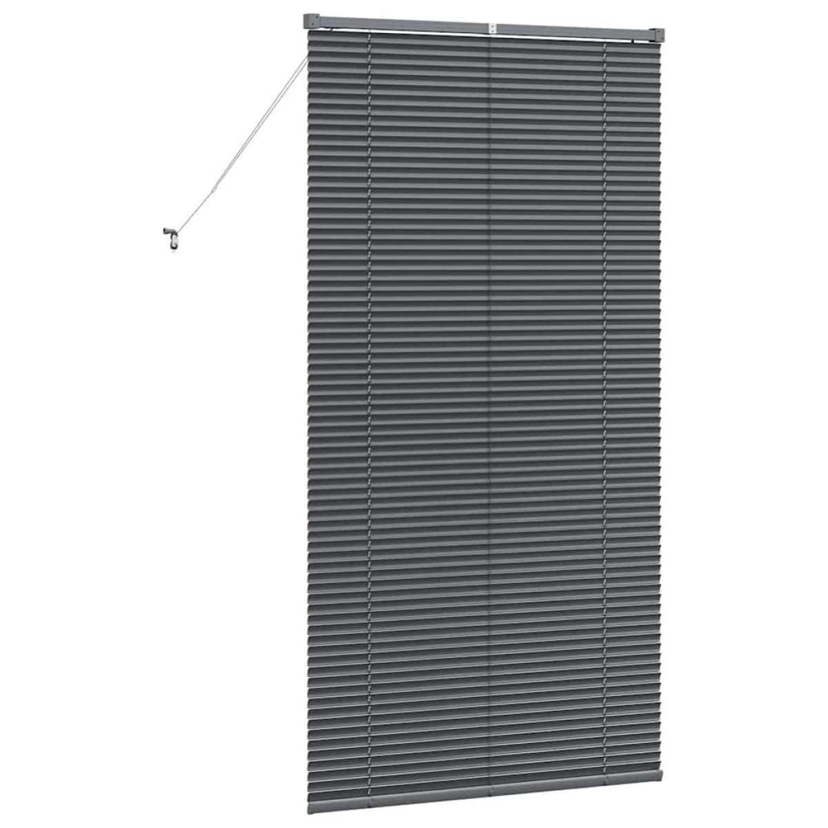 vidaXL Βενετσιάνικες Ρόδες Σκούρο Γκρι 175 x 95 εκ Αλουμίνιο