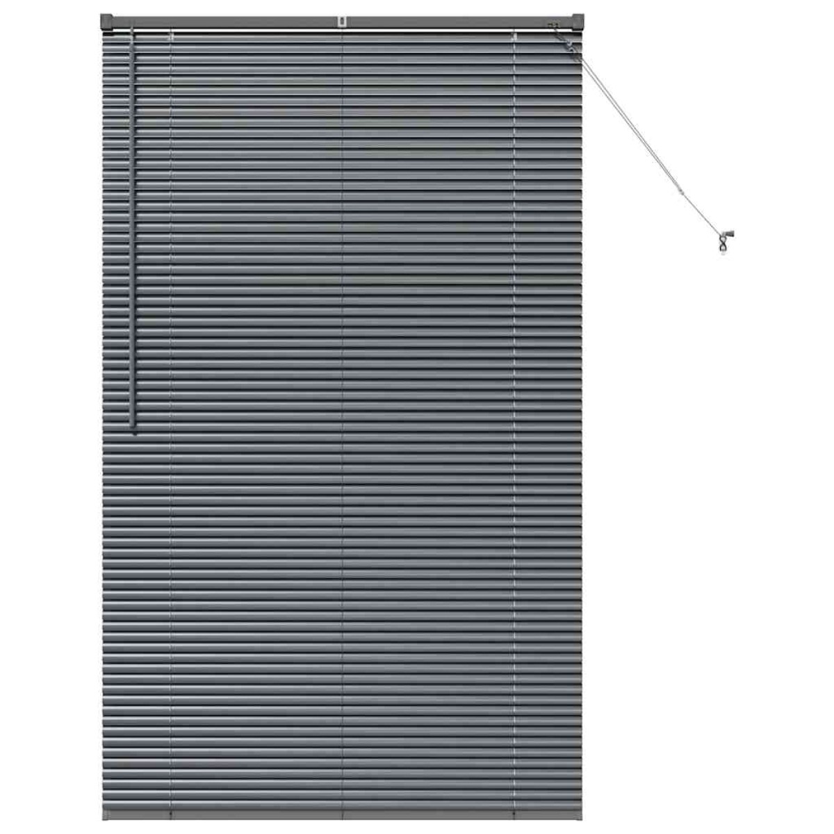 vidaXL Βενετσιάνικες Ρόδες Σκούρο Γκρι 175 x 105 εκ Αλουμίνιο
