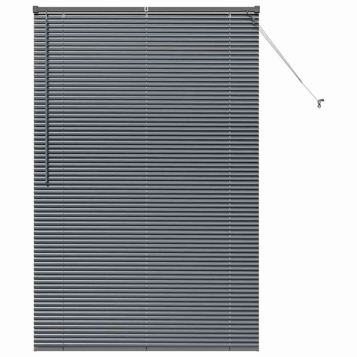 vidaXL Βενετσιάνικες Ρόδες Σκούρο Γκρι 175 x 110 εκ Αλουμίνιο