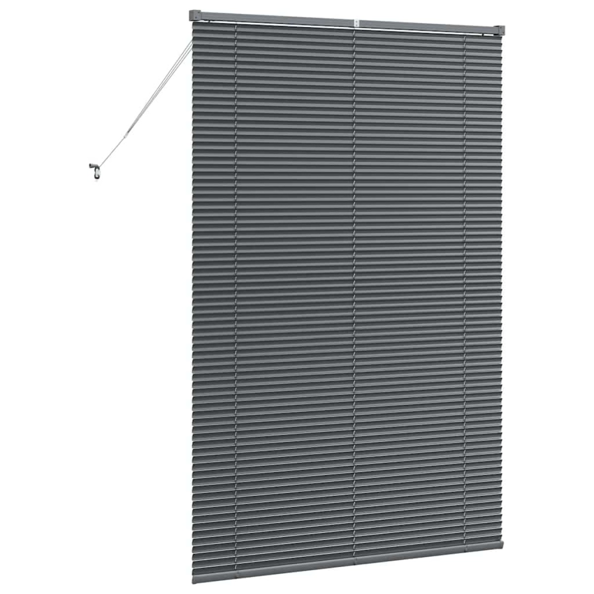 vidaXL Βενετσιάνικες Ρόδες Σκούρο Γκρι 175 x 115 εκ Αλουμίνιο