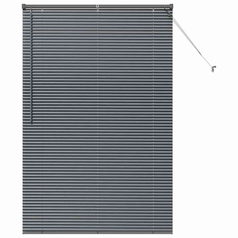 vidaXL Βενετσιάνικες Ρόδες Σκούρο Γκρι 175 x 120 εκ Αλουμίνιο