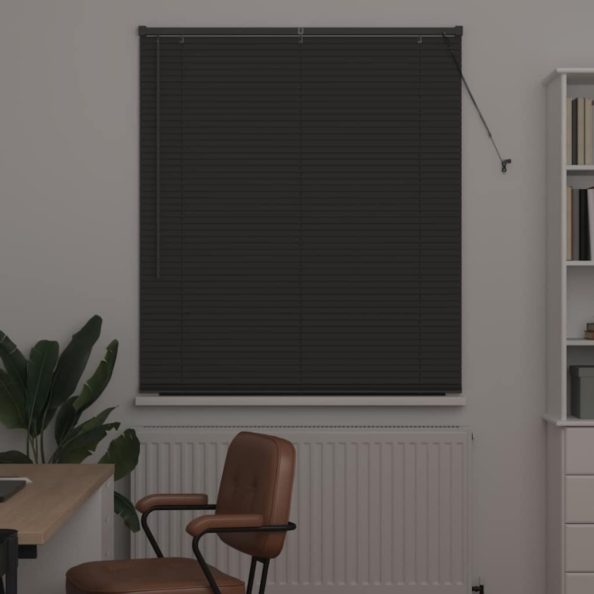 vidaXL Βενετσιάνικες Ρόδες Σκούρο Γκρι 175 x 120 εκ Αλουμίνιο