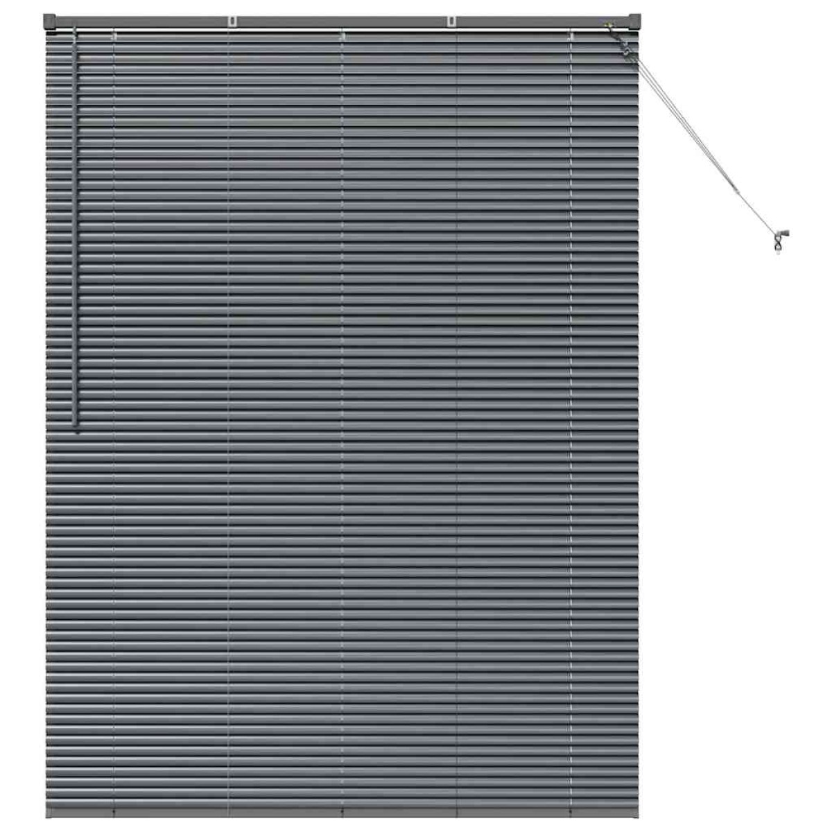 vidaXL Βενετσιάνικες Ρόδες Σκούρο Γκρι 175 x 130 εκ Αλουμίνιο