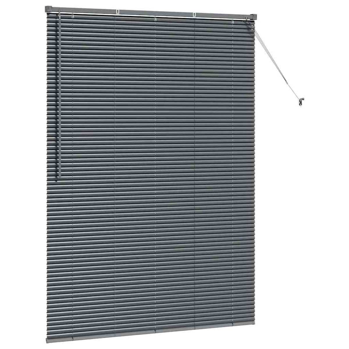 vidaXL Βενετσιάνικες Ρόδες Σκούρο Γκρι 175 x 135 εκ Αλουμίνιο