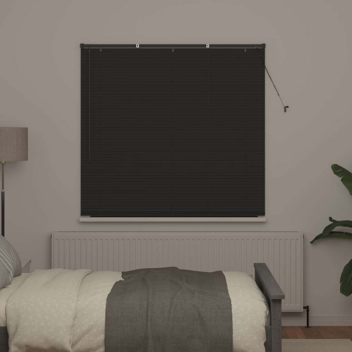 vidaXL Βενετσιάνικες Ρόδες Σκούρο Γκρι 175 x 140 εκ. Αλουμίνιο