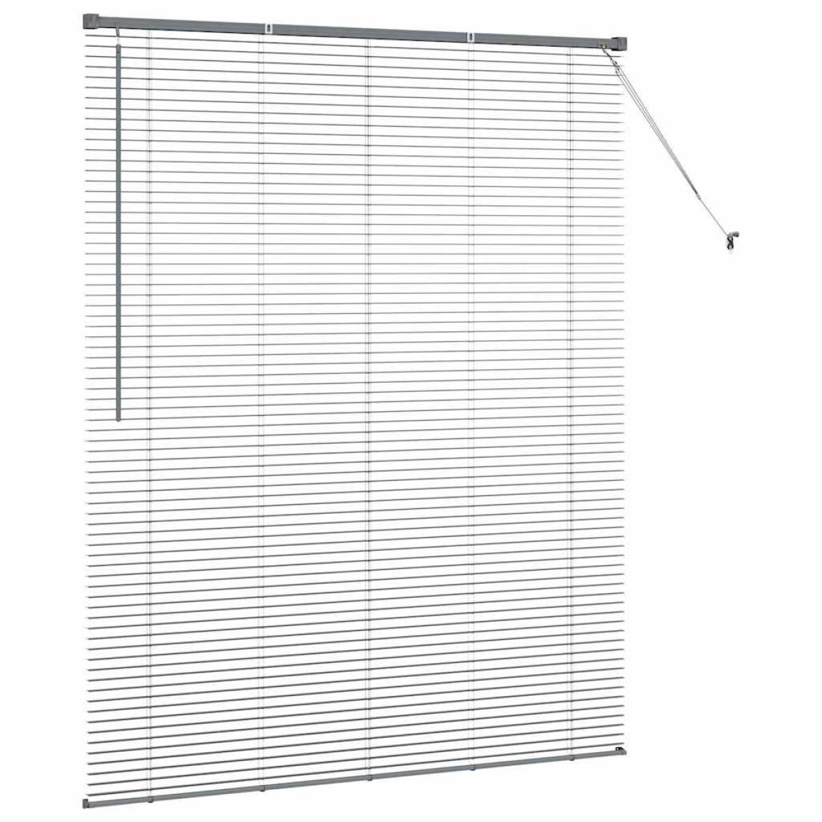 vidaXL Βενετσιάνικες Ρόδες Σκούρο Γκρι 175 x 145 εκ Αλουμίνιο