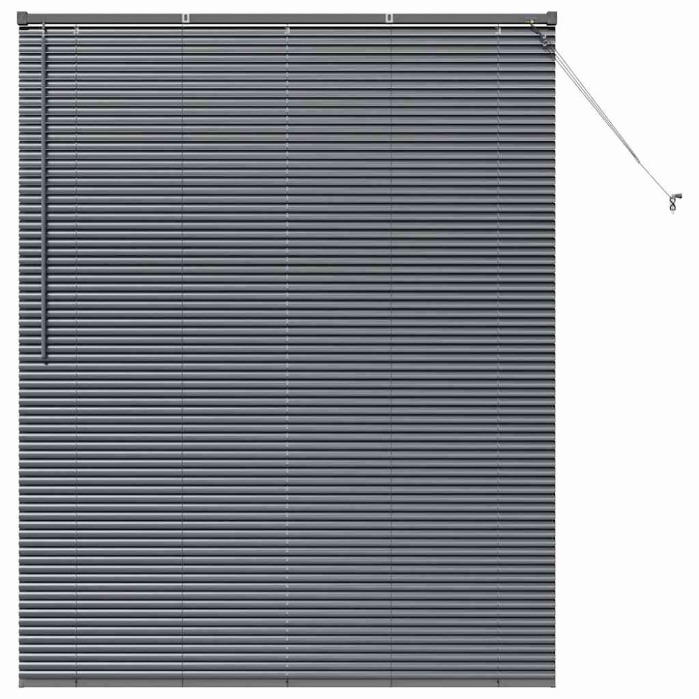 vidaXL Βενετσιάνικες Ρόδες Σκούρο Γκρι 175 x 150 εκ Αλουμίνιο