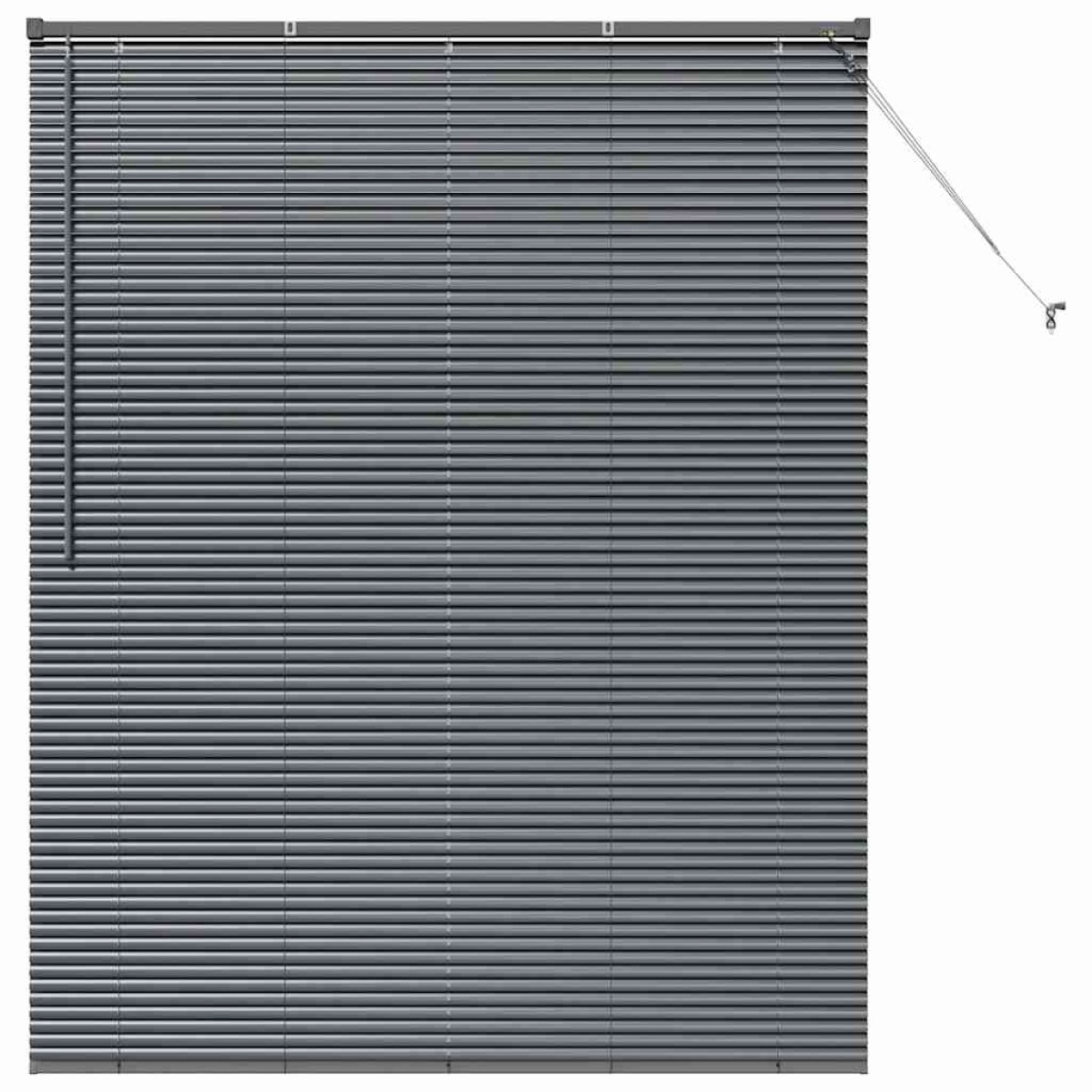 vidaXL Βενετσιάνικες Ρόδες Σκούρο Γκρι 175 x 150 εκ Αλουμίνιο