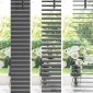 vidaXL Βενετσιάνικες Ρόδες Σκούρο Γκρι 175 x 150 εκ Αλουμίνιο