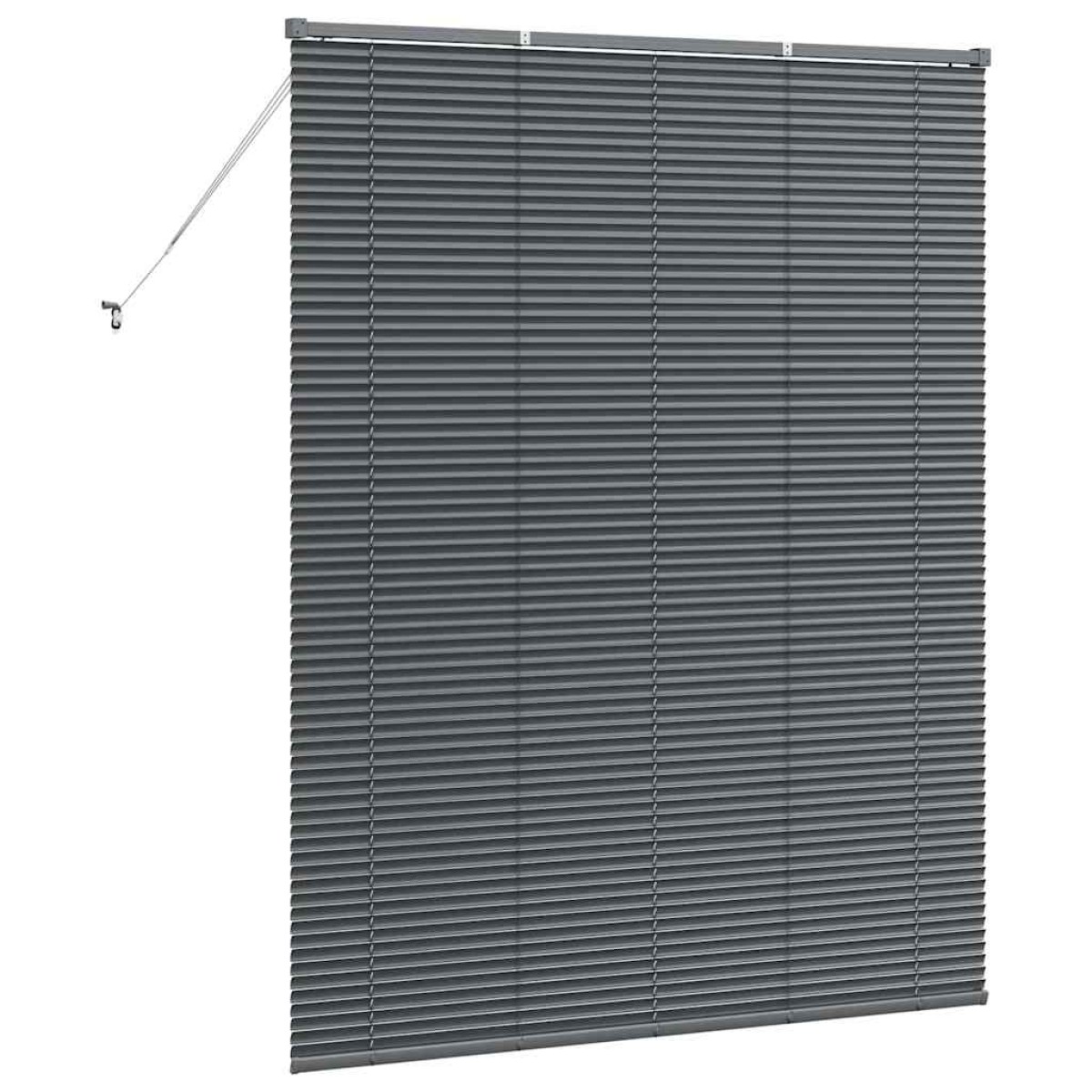 vidaXL Βενετσιάνικες Ρόδες Σκούρο Γκρι 175 x 150 εκ Αλουμίνιο