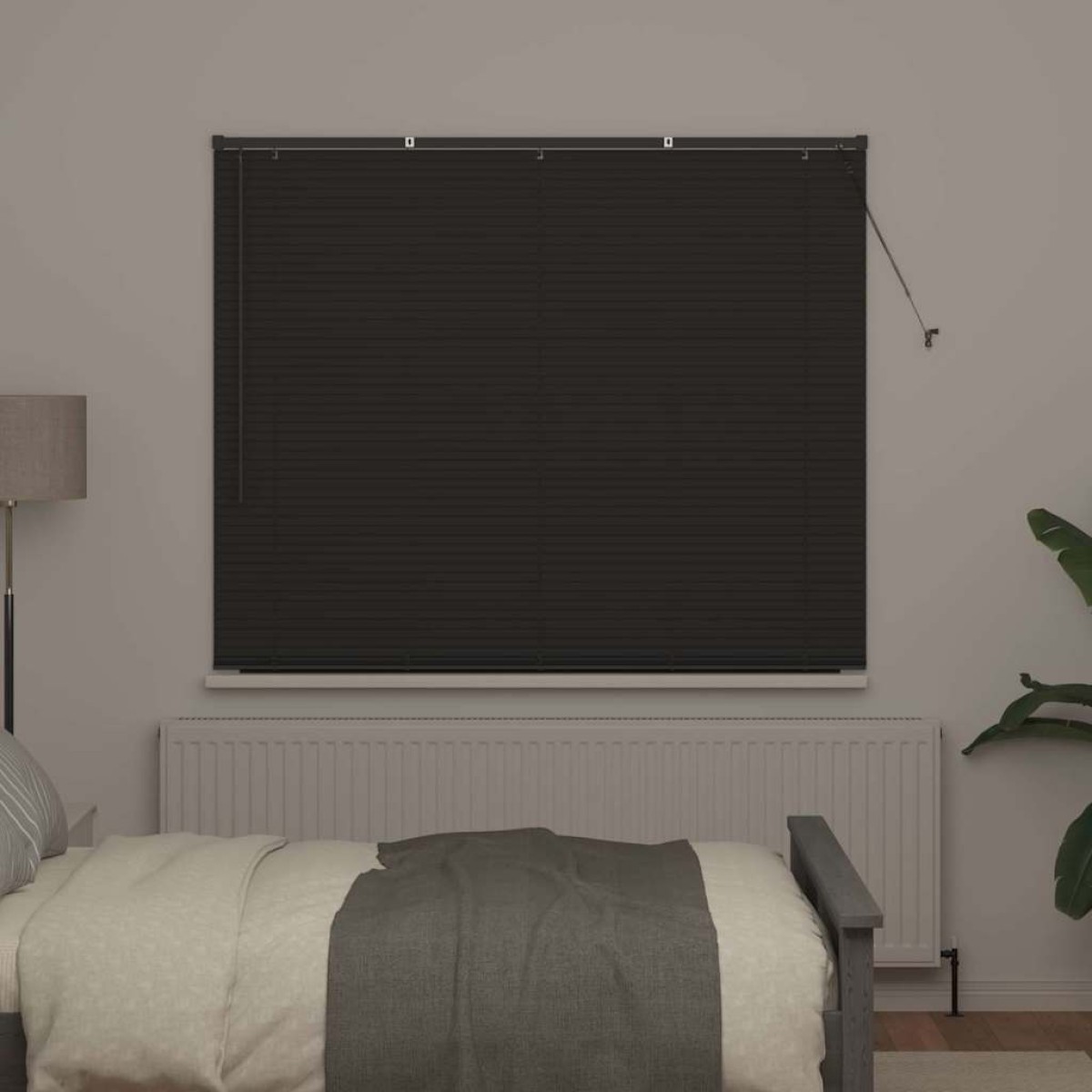 vidaXL Βενετσιάνικες Ρόδες Σκούρο Γκρι 175 x 155 εκ Αλουμίνιο