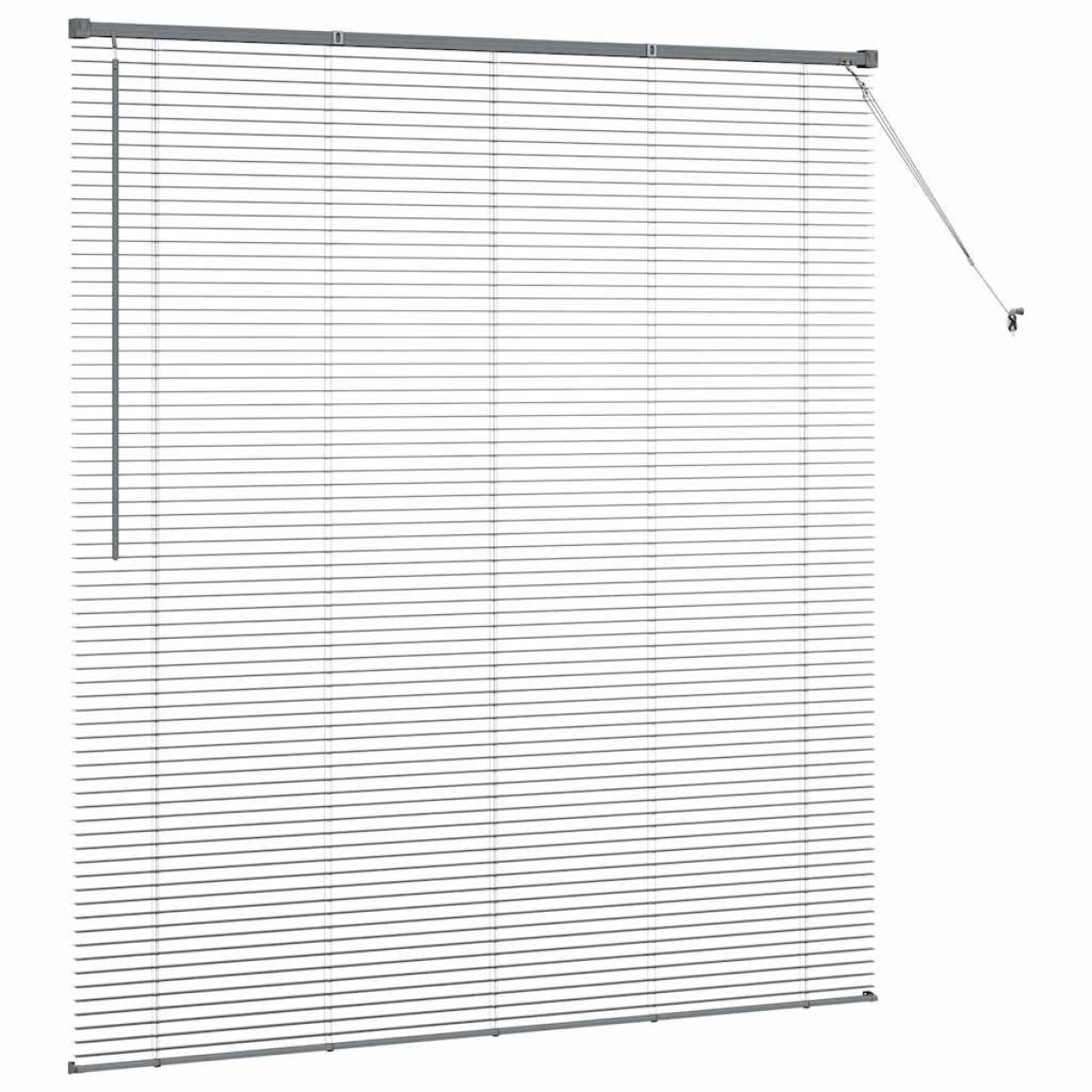vidaXL Βενετσιάνικες Ρόδες Σκούρο Γκρι 175 x 155 εκ Αλουμίνιο