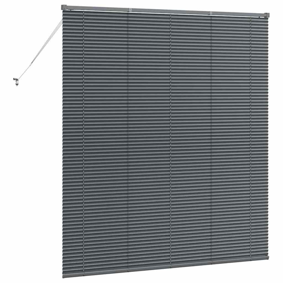 vidaXL Βενετσιάνικες Ρόδες Σκούρο Γκρι 175 x 155 εκ Αλουμίνιο