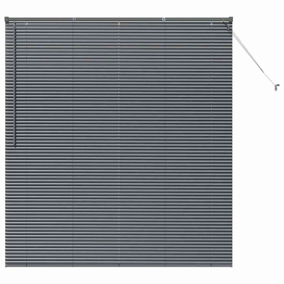vidaXL Βενετσιάνικες Ρόδες Σκούρο Γκρι 175 x 160 εκ Αλουμίνιο
