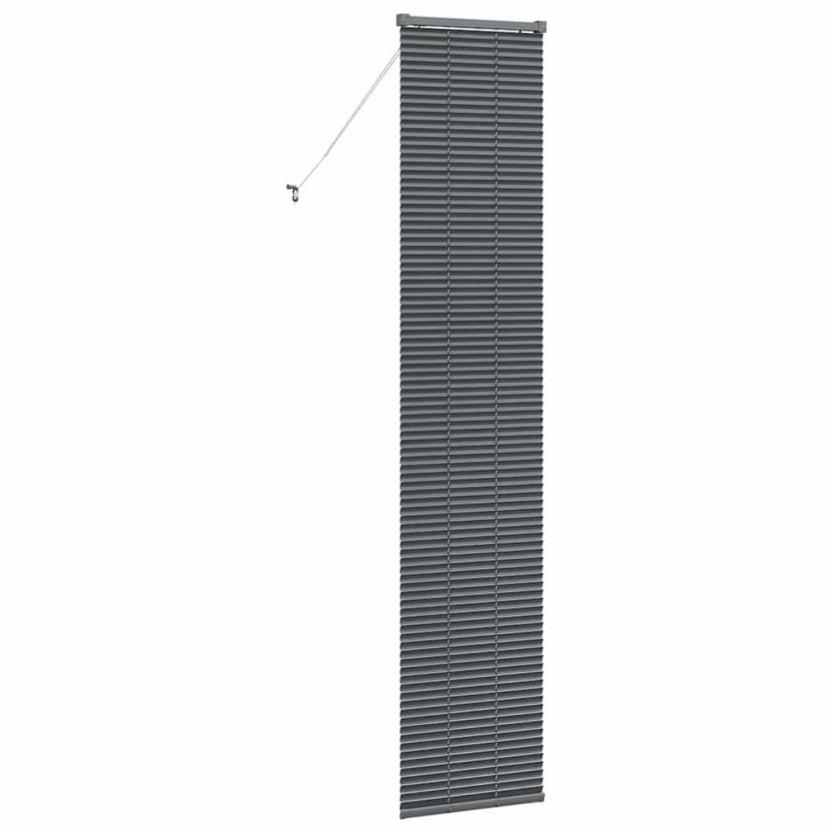 vidaXL Βενετσιάνικες Ρόδες Σκούρο Γκρι 220 x 40 εκ Αλουμίνιο