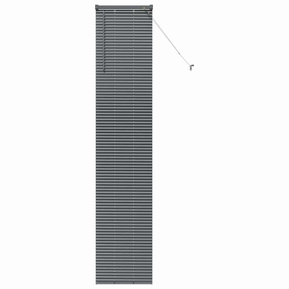 vidaXL Βενετσιάνικες Ρόδες Σκούρο Γκρι 220 x 45 εκ Αλουμίνιο