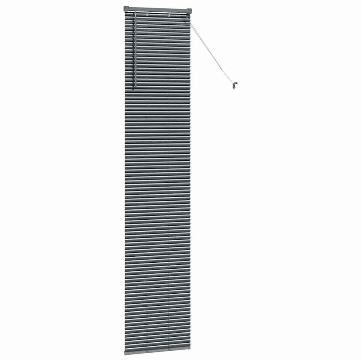 vidaXL Βενετσιάνικες Ρόδες Σκούρο Γκρι 220 x 50 εκ Αλουμίνιο
