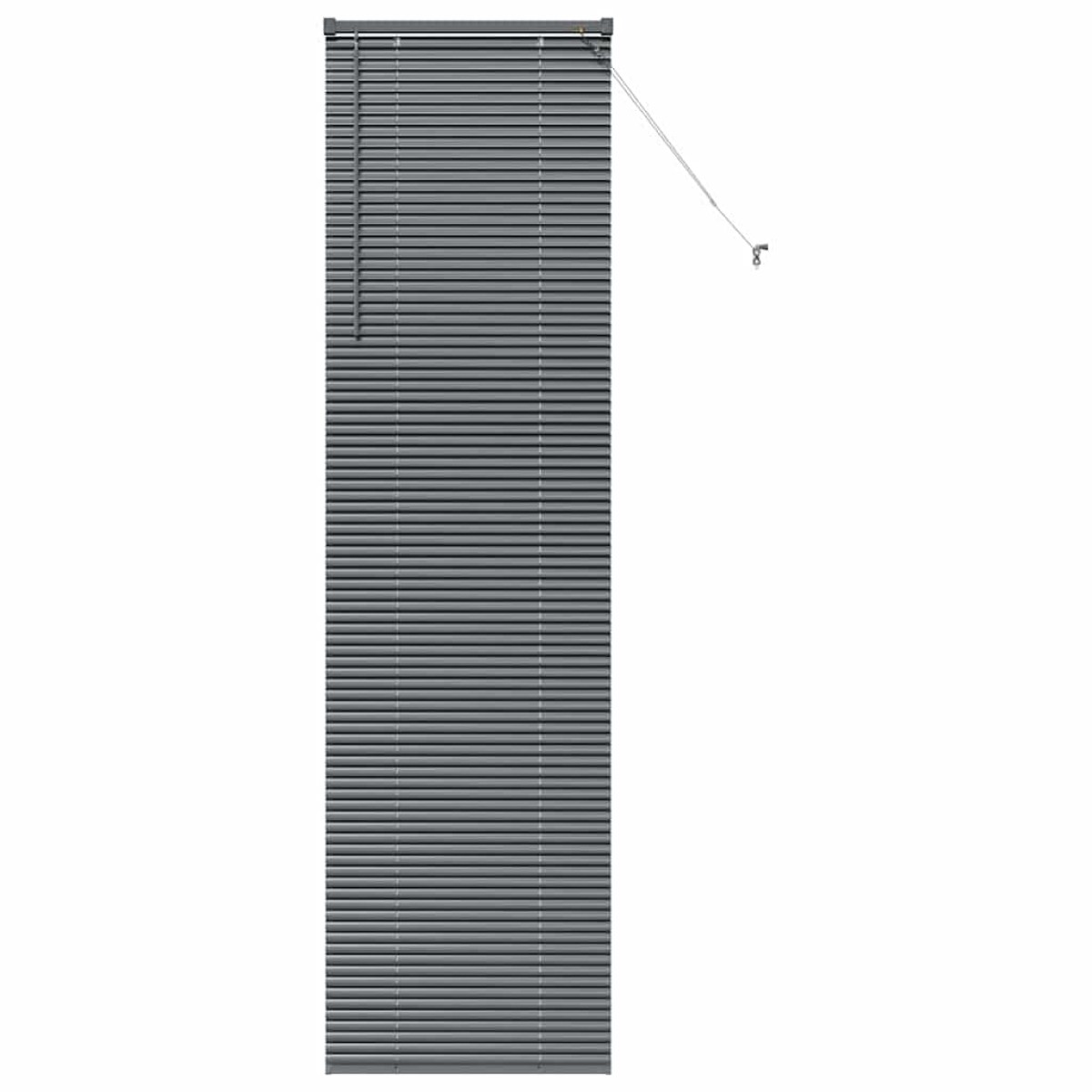 vidaXL Βενετσιάνικες Ρόδες Σκούρο Γκρι 220 x 55 εκ Αλουμίνιο