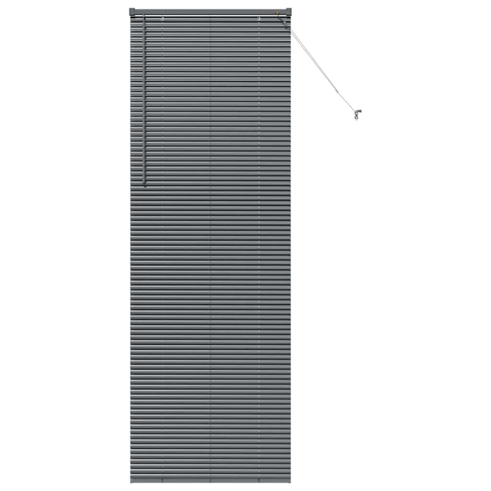 vidaXL Βενετσιάνικες Ρόδες Σκούρο Γκρι 220 x 70 εκ Αλουμίνιο