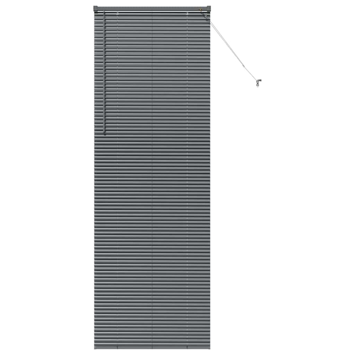 vidaXL Βενετσιάνικες Ρόδες Σκούρο Γκρι 220 x 70 εκ Αλουμίνιο